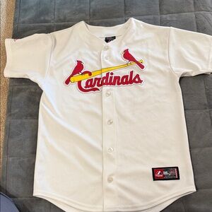 Majestic Cardinals Kids White Jersey